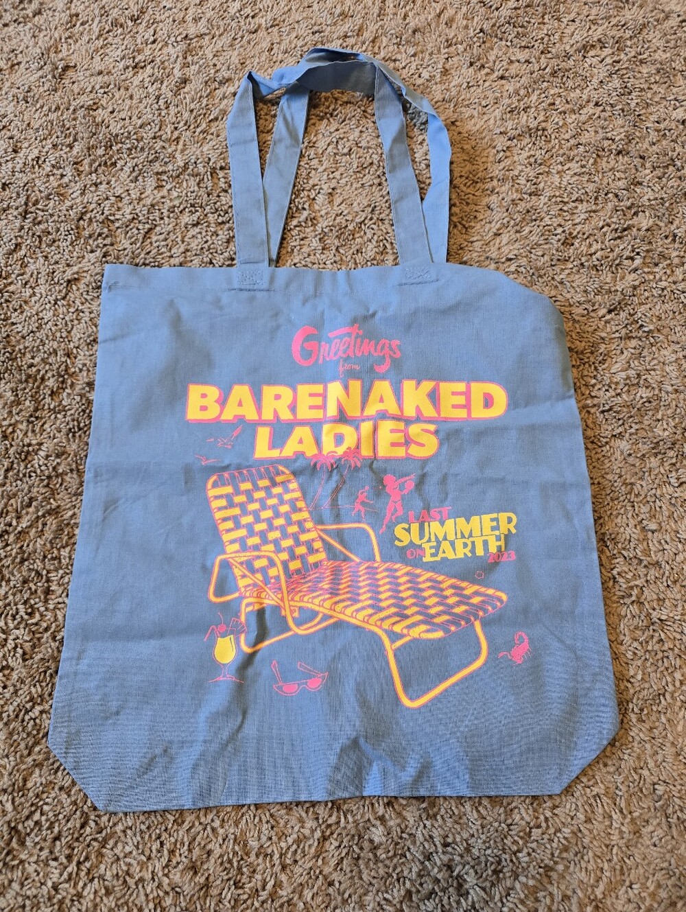 Official Barenaked Ladies 2023 Tour Tote Bag - Last Summer on Earth  NWOT